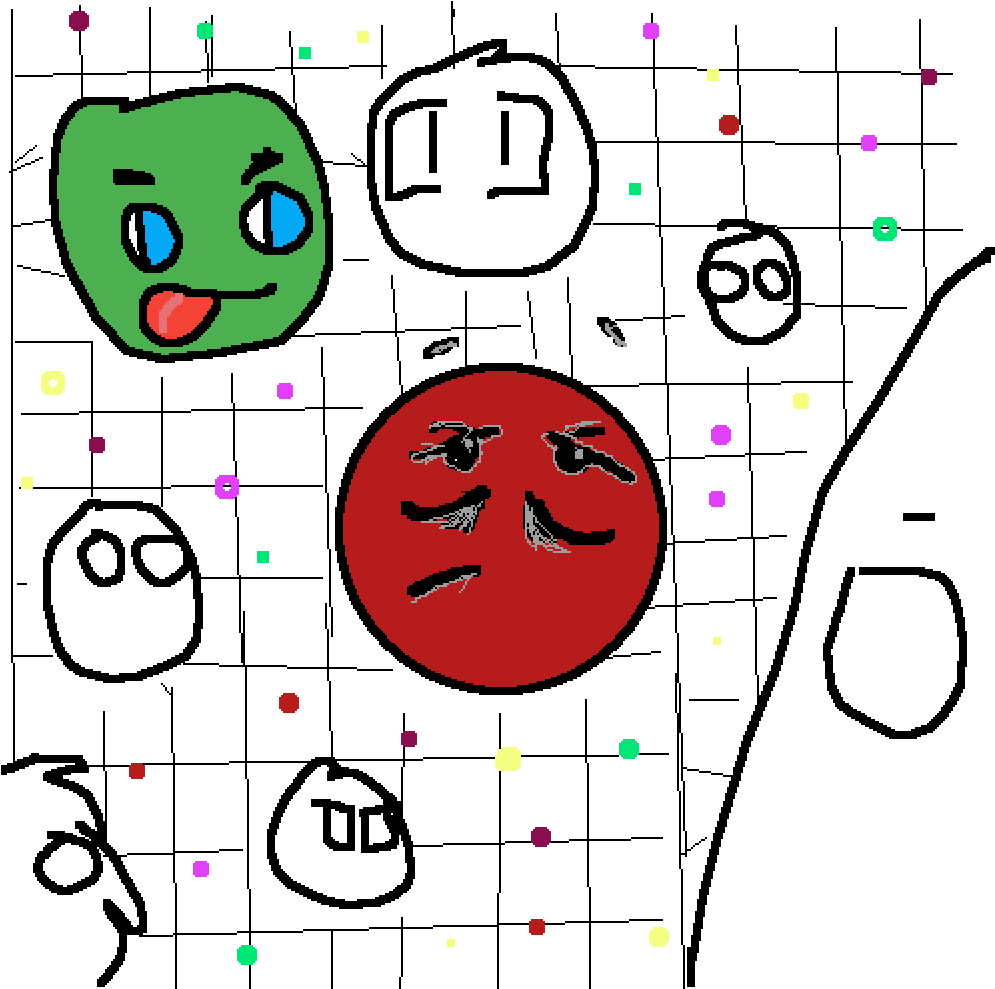 The Agar - Io Collab (1000x1000), Png Download