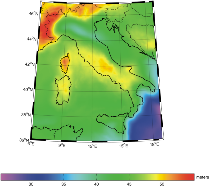 Italy - Geoid (800x700), Png Download