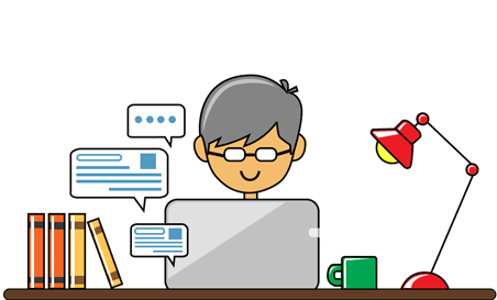 Seo Humor Header - Marketer Cartoon (460x302), Png Download