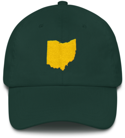 Ohio Solid White Shape Dad Hat - Hat (480x480), Png Download