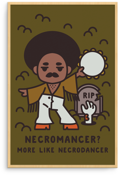 Necro Dancer Mini Print (1000x1000), Png Download