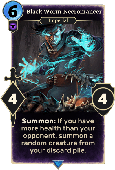 Black Worm Necromancer - Elder Scrolls Legends Tyr (409x663), Png Download