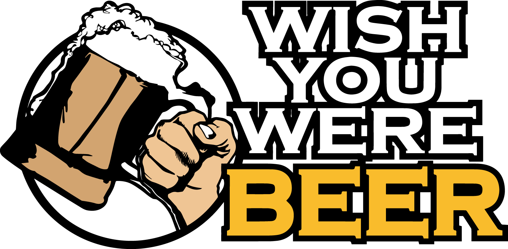 Wish You Were Beer - Wish You Were Beer Logo (1665x816), Png Download