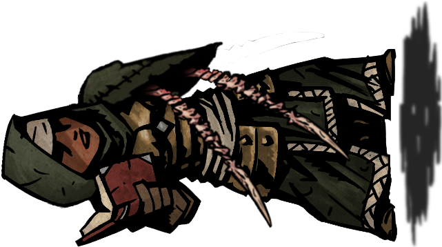 Necromancer Sprite Defend - Darkest Dungeon Necromancer Class (682x361), Png Download