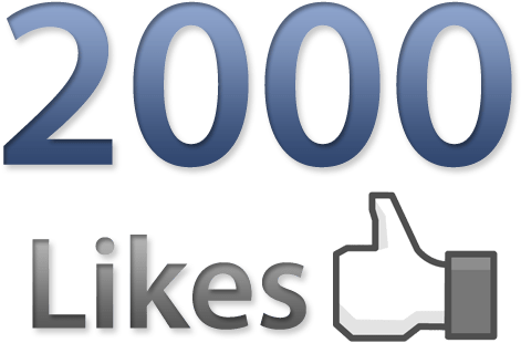 Get You 2000 Facebook Likes - 2000 Facebook (600x400), Png Download
