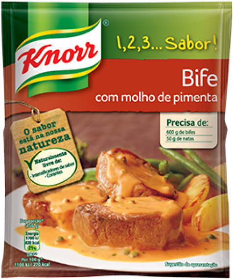 2291 712370 123 Sbor Bife Com Molho De Piment - Knorr Fix Pfeffer-rahmmedaillo (600x600), Png Download