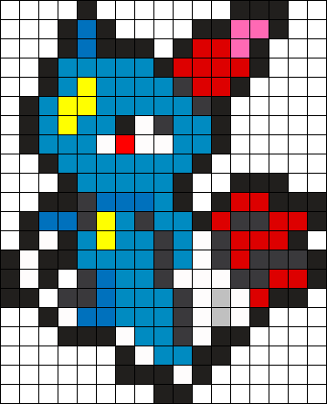 Sneasel Pokemon Bead Pattern Perler Bead Pattern / - Sneasel Perler Beads (358x442), Png Download
