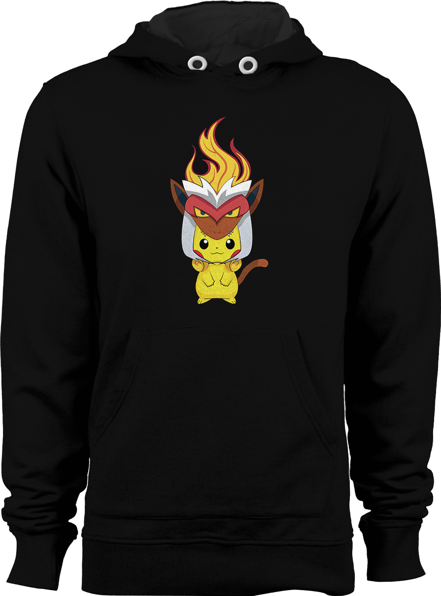Pokemon - Pikachu-infernape Hoodies - Men's Silence Of The Lambs Inspired Buffalo Bill's (895x1209), Png Download