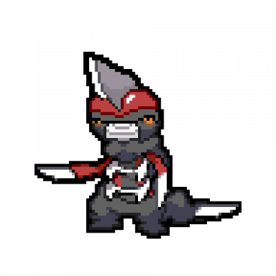 Bisharp Scrafty - Cartoon (400x400), Png Download
