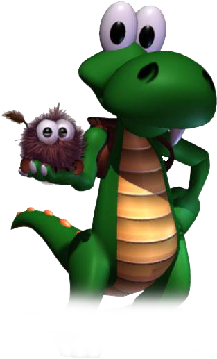 Croc Potrait Finished - Croc Legend Of The Gobbos Croc (400x600), Png Download