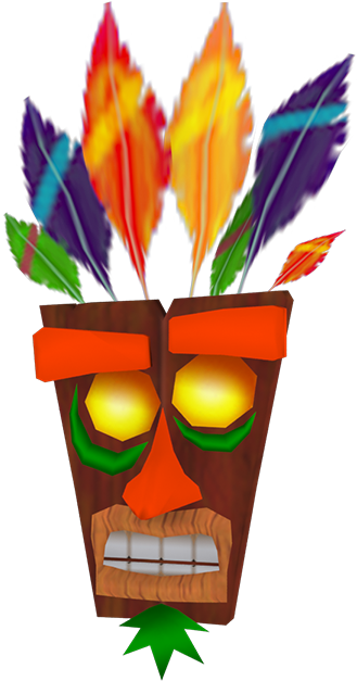 Download Zip Archive - Crash Bandicoot Aku Aku The Wrath Of Cortex (750x650), Png Download