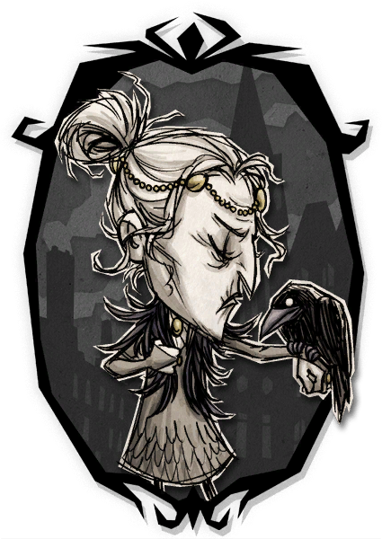 Wickerbottom Victorian Portrait - Don T Starve Willow Skins (425x600), Png Download
