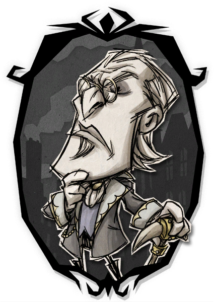 Maxwell Victorian Portrait - Don T Starve Victorian Skins (425x600), Png Download
