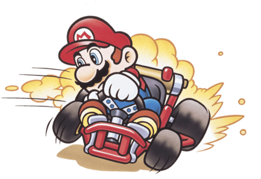 Let's Talk About Recent Alerts - Super Mario Kart Mario (571x352), Png Download