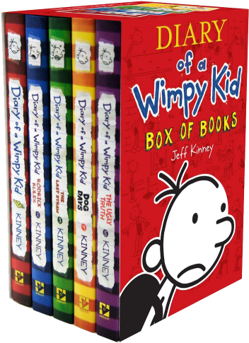 Sl1087 - Diary Of A Wimpy Kid Box Of Books (400x543), Png Download