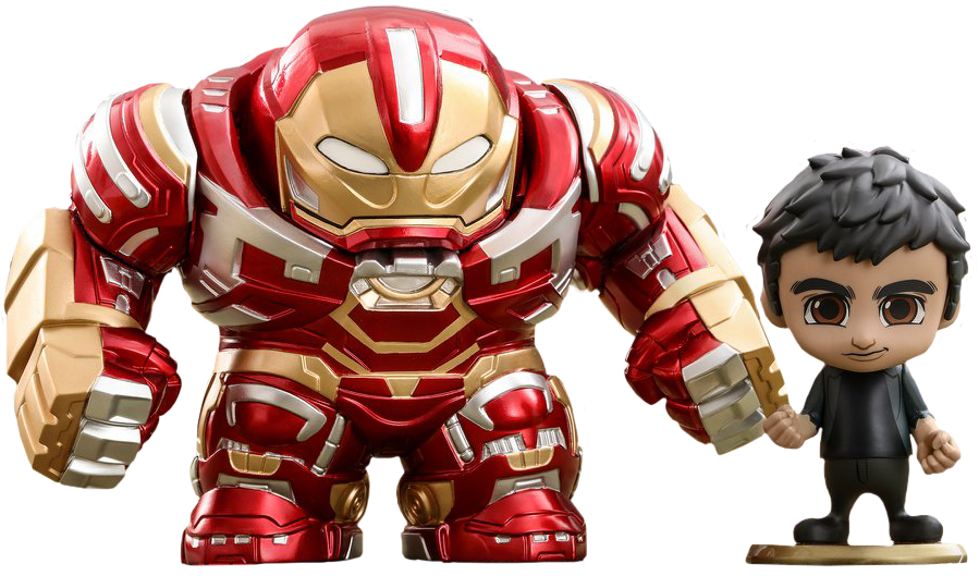 Infinity War - Hulkbuster & Bruce Banner Cosbaby (899x529), Png Download