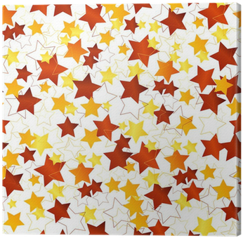 Cuadro En Lienzo Fondo Transparente Con Estrellas Doradas - Canvas (400x400), Png Download