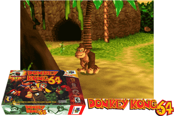 Donkey Kong 64 -image - Donkey Kong 64 Nintendo 64 N64 (600x400), Png Download