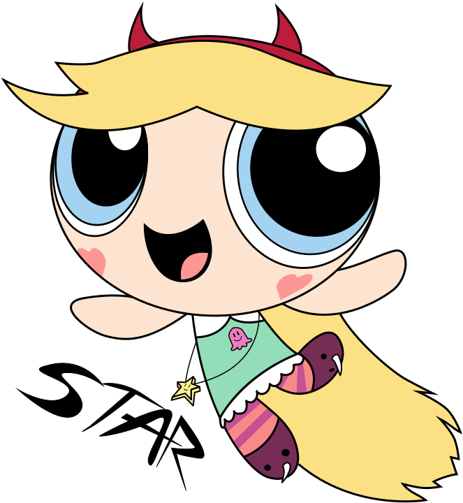 Author Comments - Star Butterfly Powerpuff Girls (701x750), Png Download