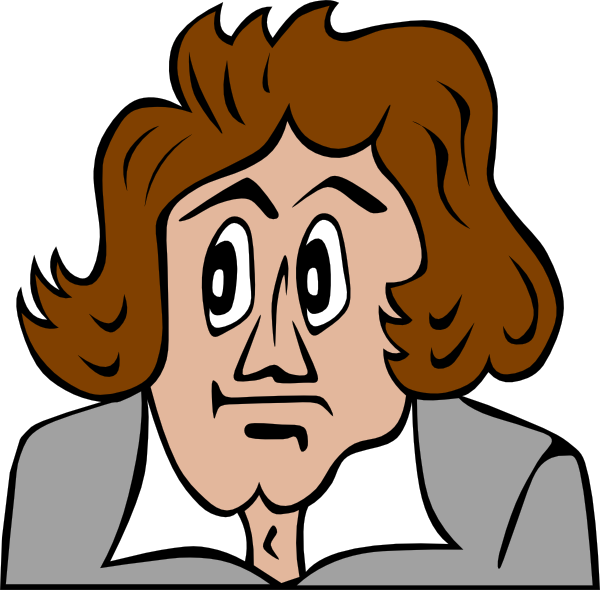 This Free Clipart Png Design Of Beethoven Cartoon - Beethoven Cartoon (600x590), Png Download