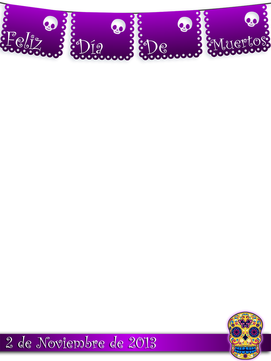 Marcos De Dia De Muertos Png - Marcos Dia De Muertos (900x1200), Png Download