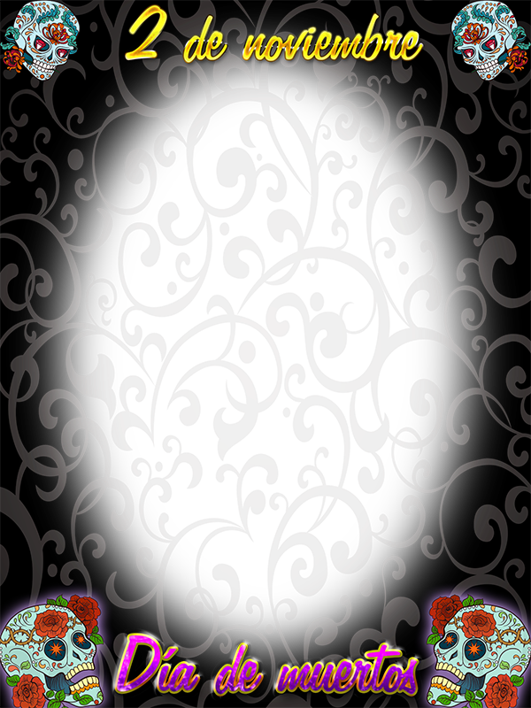 Marcos Dia De Muertos Png - Adult Coloring Book: Stress Relieving Skull Designs (600x800), Png Download