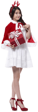 Iu Dressed For Christmas - Iu Christmas Png (400x400), Png Download