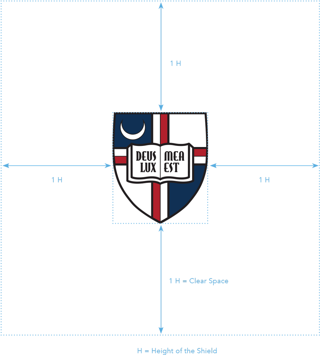 Shield Clear Space Graphic - Catholic University Of America (1200x1284), Png Download