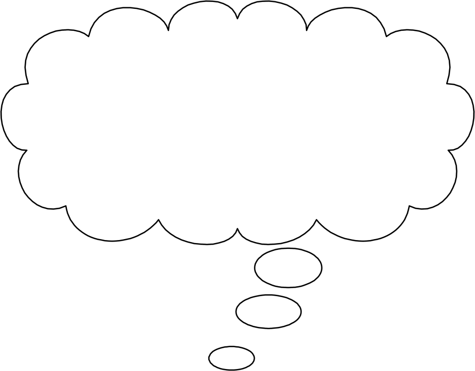 Free Stock Photos - Thought Bubble With Black Background (958x748), Png Download