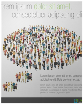 Thought Bubble Made Of People - Invitation To The Sociology Of International Law (400x400), Png Download