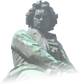 Ludwig Van Beethoven Is The Most Frequently Performed - Statue (350x350), Png Download