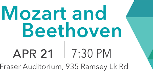 Mozart And Beethoven - Sudbury Symphony Orchestra (600x250), Png Download