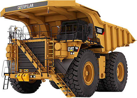 Cat 789 Dump Truck (550x400), Png Download