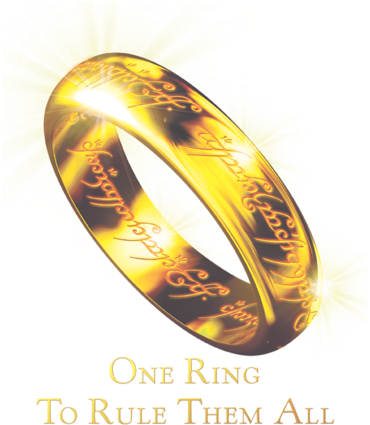 Lord Of The Rings One Ring Women's T-shirt - Lord Of The Rings: The Two Towers Poster 27 X 41in (400x447), Png Download