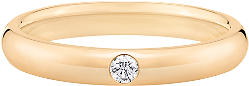Round Brilliant Single Diamond Wedding Band Harry Winston - Single Diamond Wedding Band (1200x800), Png Download