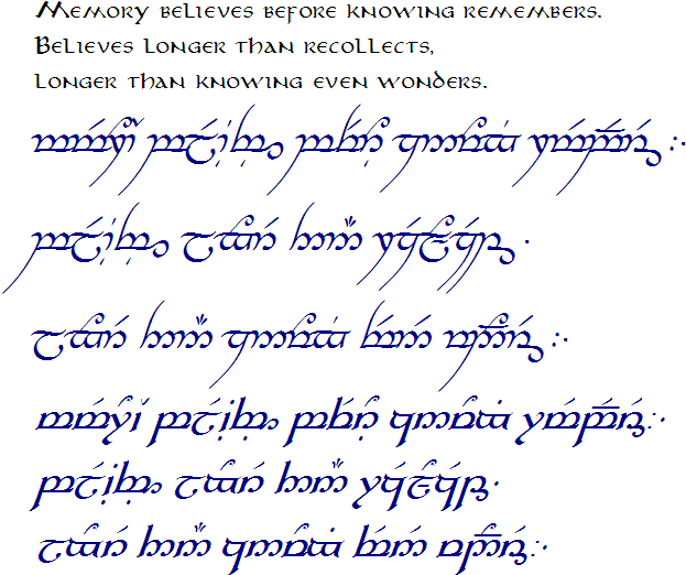 The Hobbit, The Lord Of The Rings, And Tolkien - One Ring Writing Transparent (650x538), Png Download