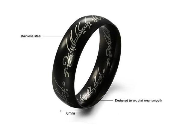 Load Image Into Gallery Viewer, The One Ring - 6mm Men's Stainless Lord Of The Rings (600x600), Png Download