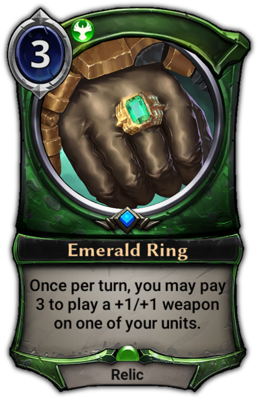Emerald Ring - Protect Eternal (529x801), Png Download
