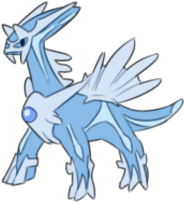 Doodle Dialga - Project Pokemon Doodle Aura Dialga (420x420), Png Download