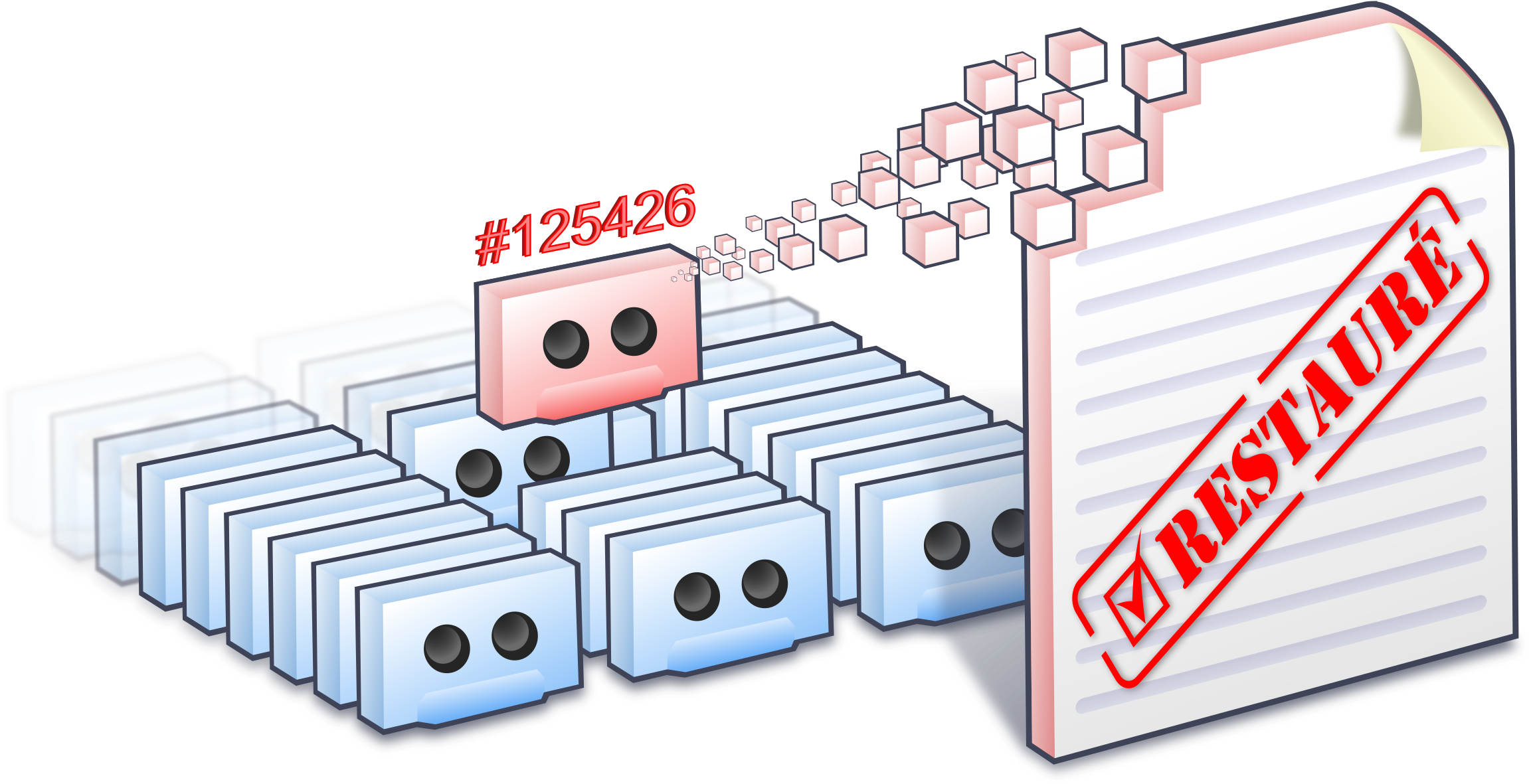 This Free Icons Png Design Of Backup-restoration (2400x1263), Png Download