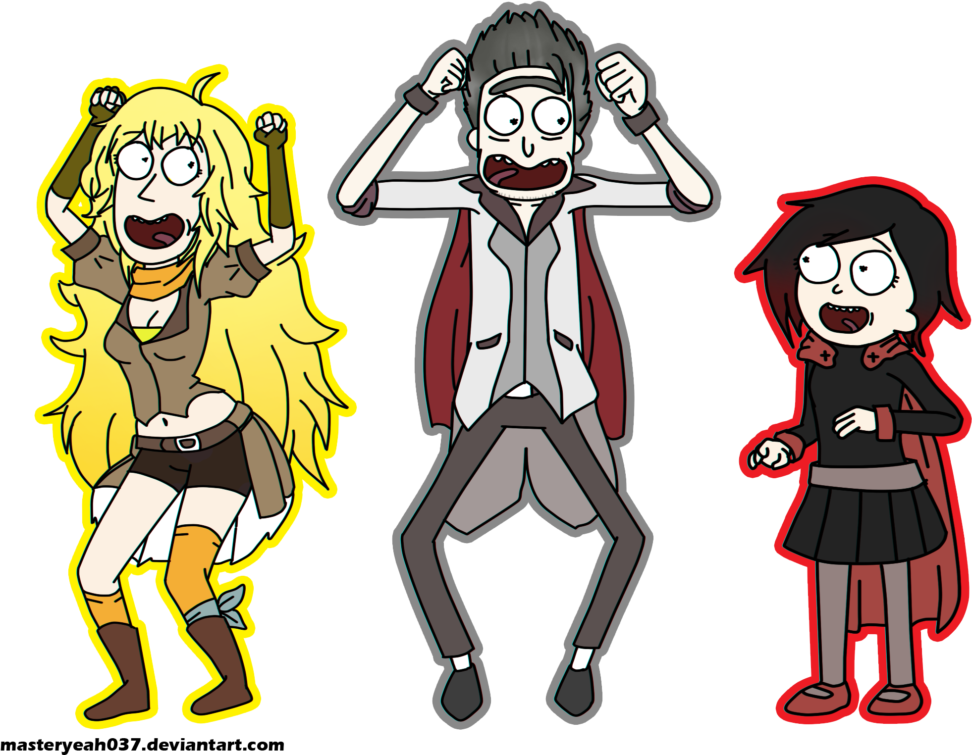 Com Rick Sanchez Professor Ozpin Yang Xiao Long Clothing - Scratch Rick And Morty (2084x1592), Png Download