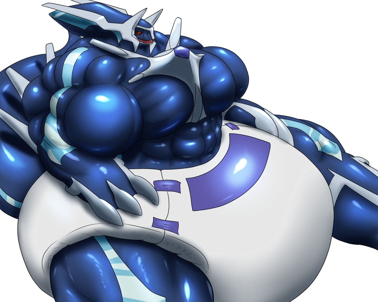 Diapered Beefy Dialga (1250x1000), Png Download