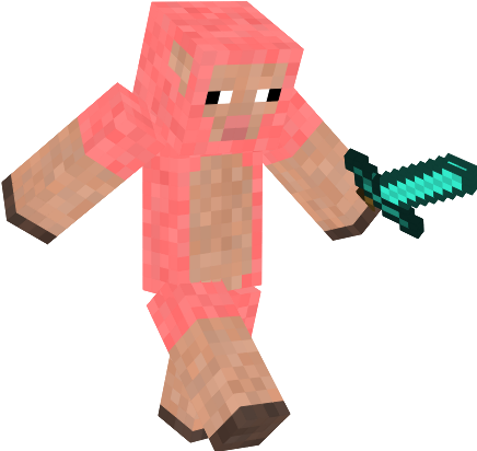 Minecraft Pink Sheep Minecraft Pink Sheep Skin Pink - Batman (435x422), Png Download