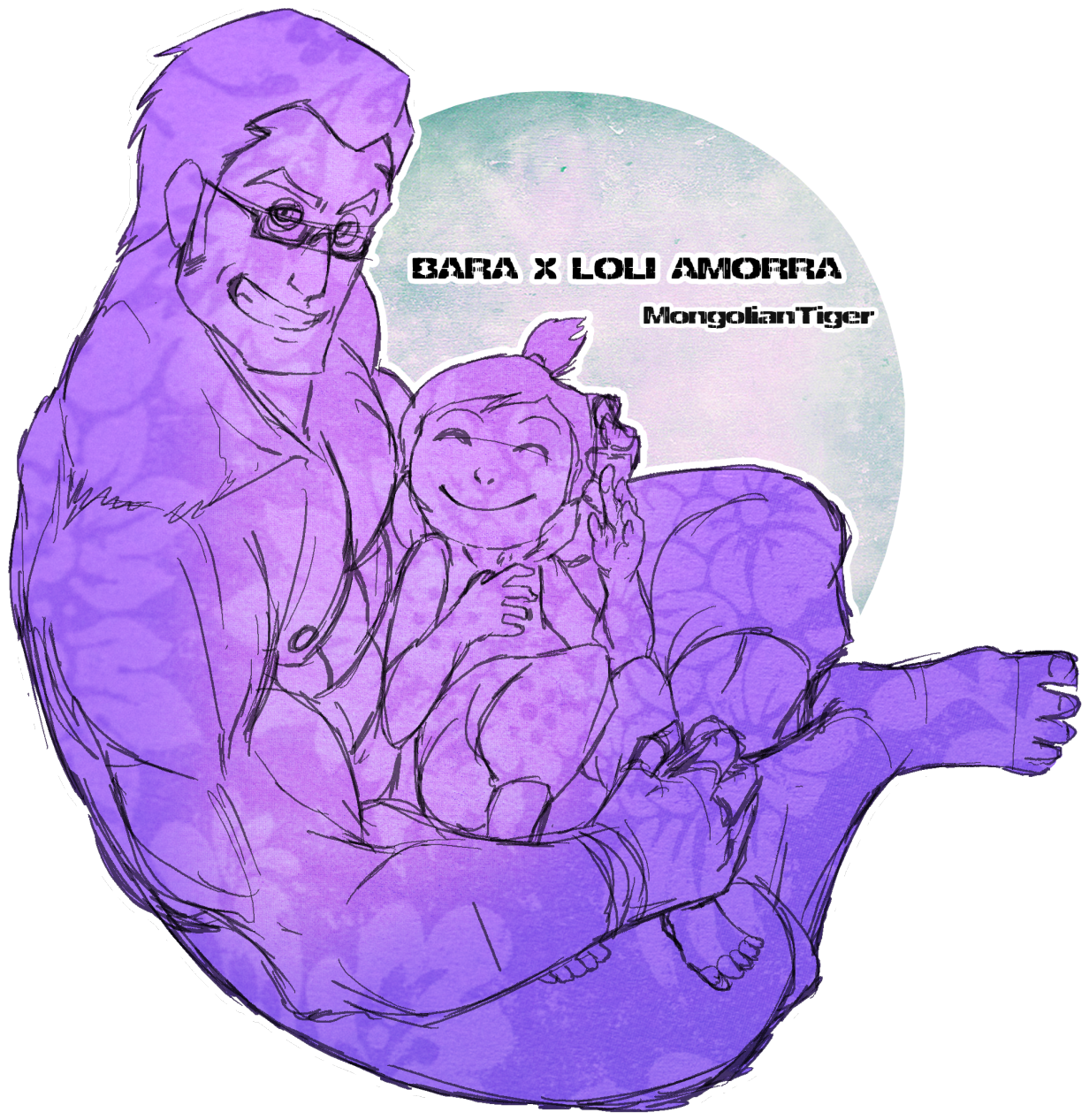 “ Bara Amon And Loli Korra (1280x1358), Png Download