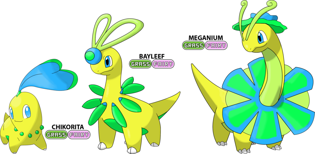 Shiny Meganium (1024x502), Png Download