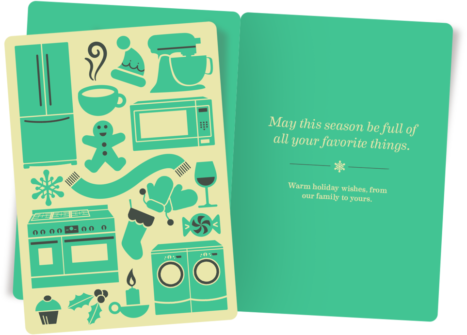 Holiday Card B2 (1000x748), Png Download