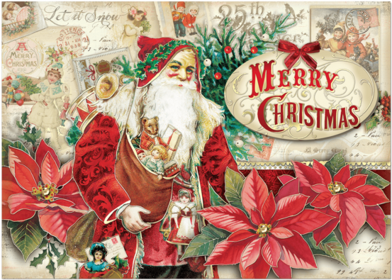 Santa Memories Boxed Holiday Cards - Punch Studio Santa Memories Dimensional Holiday Boxed (600x600), Png Download