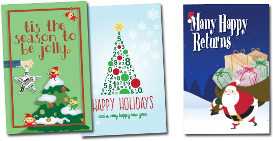 Accounting Christmas Cards (550x300), Png Download