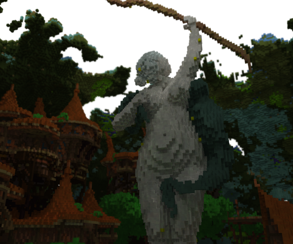 A Village Lives Quietly On Top Of A Mystical Giant (960x800), Png Download