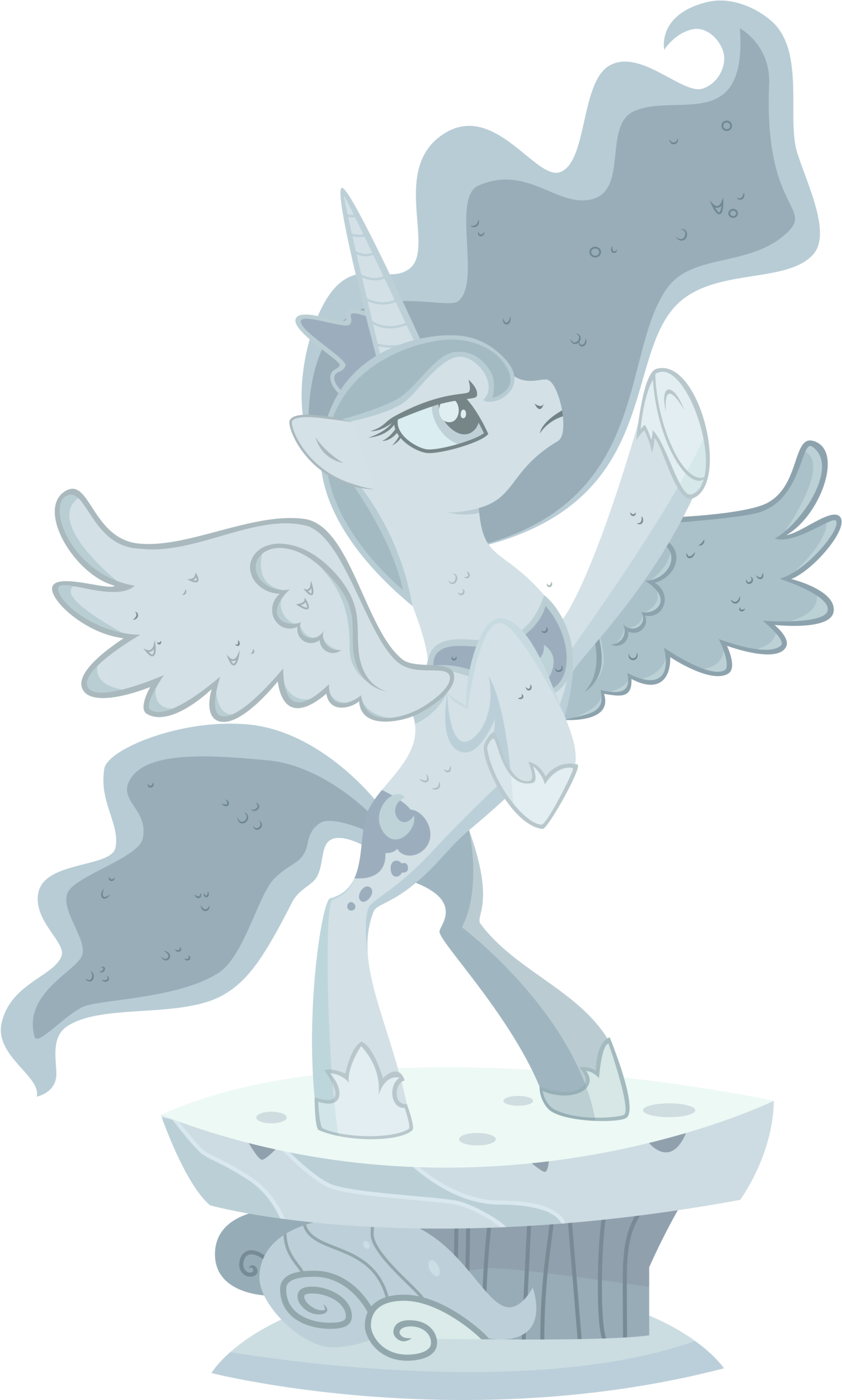 Luna Statue By Sircxyrtyx-d4sg6ep - Mlp Luna Statue (1600x2514), Png Download